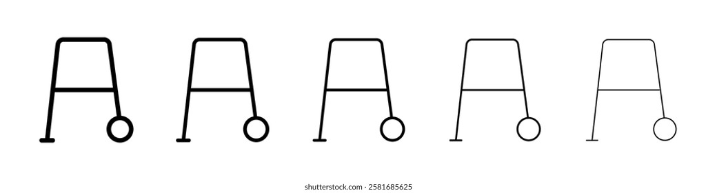 Walker icon Vector logo sign