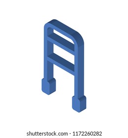 Walker isometric left top view 3D icon