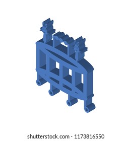 Walker isometric left top view 3D icon
