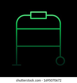Walker nolan icon. Simple thin line, outline vector of medical icons for ui and ux, website or mobile application
