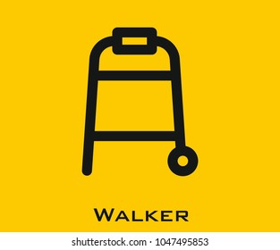 Walker vector icon