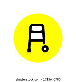 walker vector icon design on white background