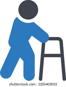  walker Vector illustration on a transparent background. Premium quality symmbols. Glyphs vector icons for concept and graphic design.