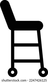 walker Vector illustration on a transparent background. Premium quality symmbols. Glyphs vector icons for concept and graphic design. 
