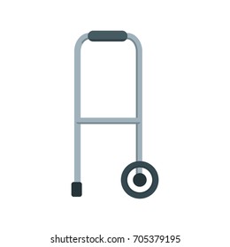 Walkers for patients to use to assist them with their mobility. Flat vector illustration. Flat vector cartoon illustration. Objects isolated on a white background.