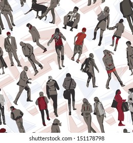 Walkers seamless background