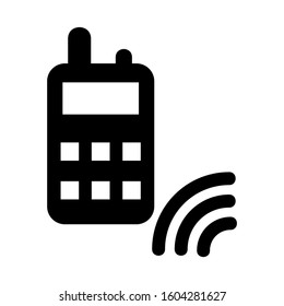 Walkie icon isolated sign symbol vector illustration - high quality black style vector icons
