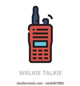 Walkie icon for website, application, printing, document, poster design, etc.