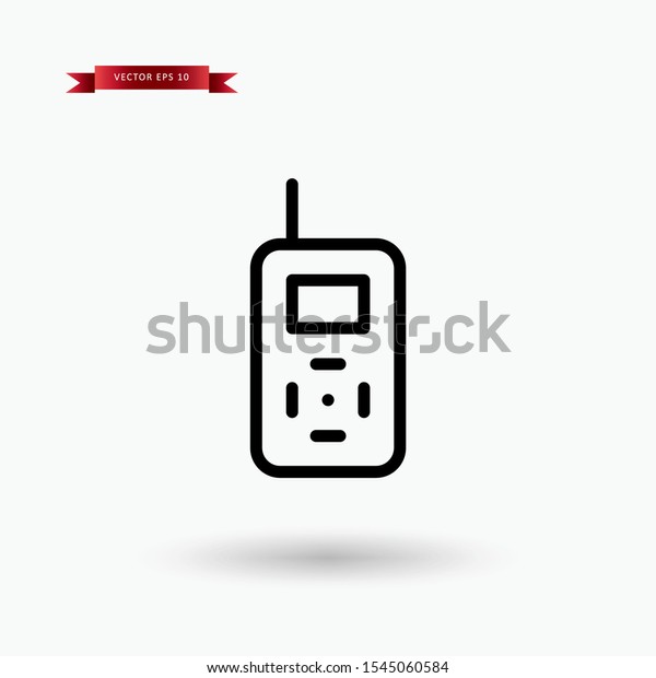 walkie simple line vector icon. Symbol,\
logo illustration.