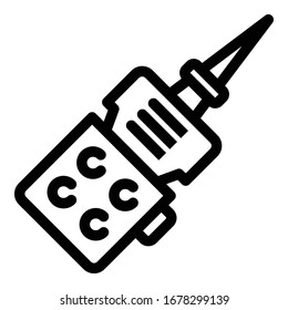 Walkie talkie call icon. Outline walkie talkie call vector icon for web design isolated on white background