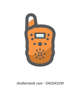 Walkie Talkie device Vector icon Cartoon illustration