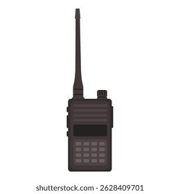 Walkie Talkie Flat Illustration. Clean Icon Design Element on Isolated White Background