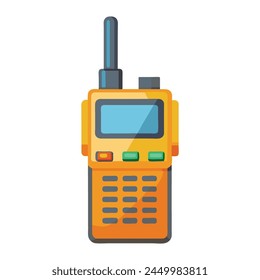 Walkie talkie Ilustración vectorial plana sobre fondo blanco