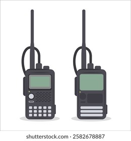 Walkie Talkie flat vector illustration