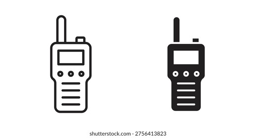 Walkie talkie icon collection. Vector design pack