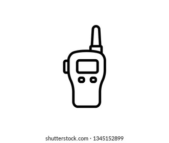 Walkie talkie icon. Communication and radio usage. Vector illustration
