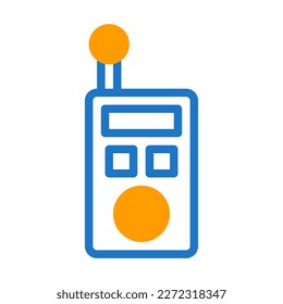 walkie talkie icon duotone blue orange style military illustration vector army element and symbol perfect. Icon sign from modern collection for web.