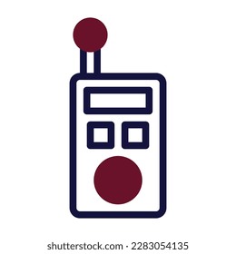 walkie talkie icon duotone maroon navy military illustration vector army element and symbol perfect. Icon sign from modern collection for web.
