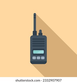 Walkie talkie icon flat vector. Travel trip. Nature adventure