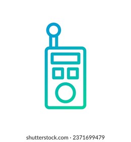 Walkie Talkie icon gradient green blue colour military vector army element and symbol perfect.