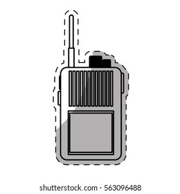 walkie talkie  icon image vector illustration design 