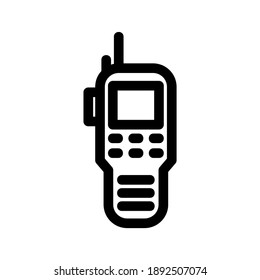 Walkie Talkie icon or logo isolated sign symbol vector illustration - high quality black style vector icons
