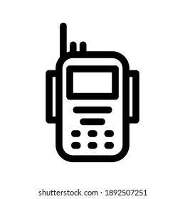 Walkie Talkie icon or logo isolated sign symbol vector illustration - high quality black style vector icons
