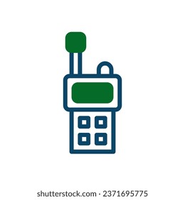 Walkie Talkie icon navy green icon navy green colour military vector army element and symbol perfect.