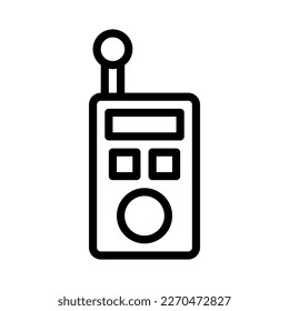 walkie talkie icon outline style military illustration vector army element and symbol perfect. Icon sign from modern collection for web.