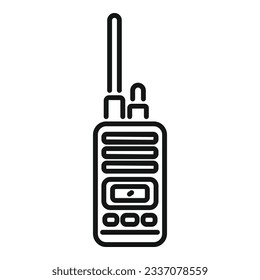 Walkie talkie icon outline vector. Travel trip. Nature adventure