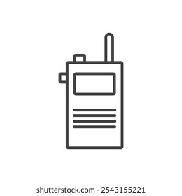 Walkie talkie icon set. vector illustration.