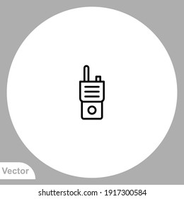Walkie talkie icon sign vector. Symbol, logo illustration for web and mobile.