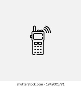 Vector de signo de icono Walkie talkie, Símbolo, ilustración de logotipo para web y móvil
