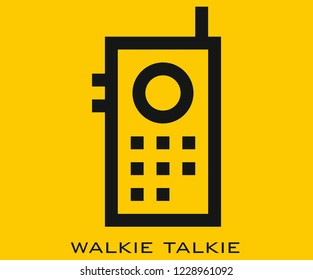 Walkie talkie icon signs