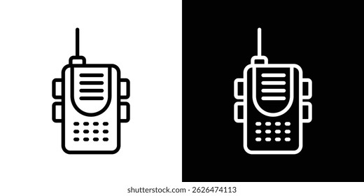 Walkie talkie icon symbol template for graphic and web design