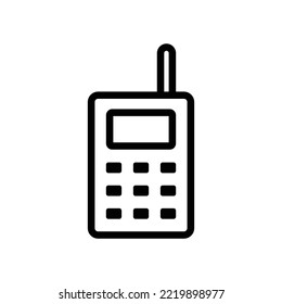 Plantilla de diseño vector de iconos de Walkie Talkie