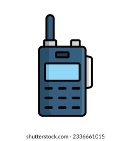 walkie talkie icon vector design template in white background
