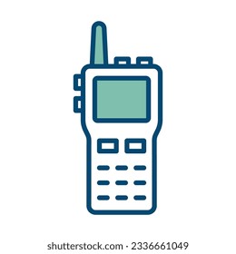 walkie talkie icon vector design template in white background