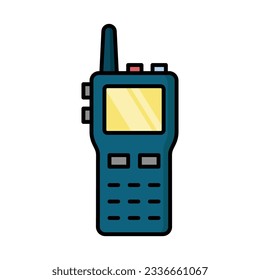 walkie talkie icon vector design template in white background