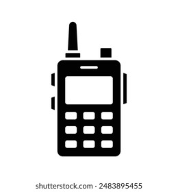 walkie talkie icon vector design template simple and clean