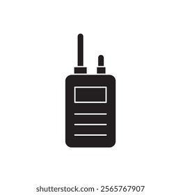 Walkie talkie icon Vector flat thin line illustration