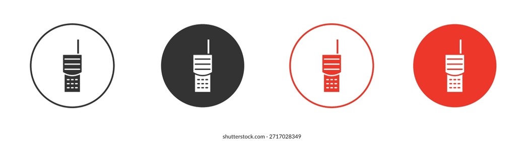 Icono de walkie talkie. diseño de Vector de Web