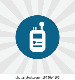 walkie talkie isolated vector icon. weapon design element
