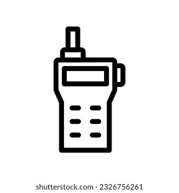walkie talkie line icon illustration vector graphic. Simple element illustration vector graphic, suitable for app, websites, and presentations isolated on white background
