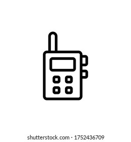 Walkie Talkie, manufacturing icon. Simple line, outline vector elements of production icons for ui and ux, website or mobile application