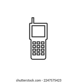 walkie talkie phone vector icon receiver transmitter for communication and security