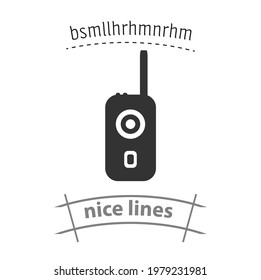 walkie talkie simple vector icon. walkie talkie simple vector icon. walkie talkie simple vector icon. 