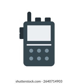 Walkie Talkie Vector for Communication in Remote Adventures. Portable radio illustration, team safety and connection concept