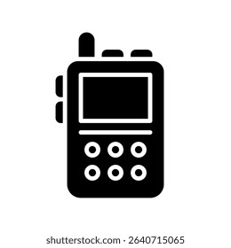 Walkie Talkie Vector for Communication in Remote Adventures. Portable radio illustration, team safety and connection concept