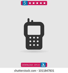 walkie talkie vector icon